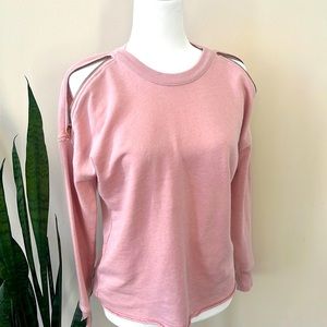 American Eagle Long Sleeve Oversized Sweatshirt Blush Pink Size XS